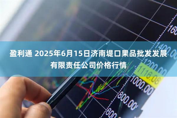 盈利通 2025年6月15日济南堤口果品批发发展有限责任公司价格行情